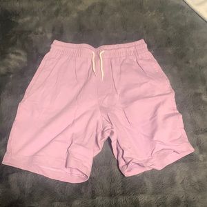 Purple athletic shorts